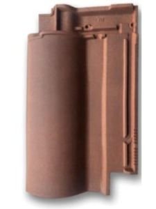 Rustic red finish – deep warm red tone with aged textured look